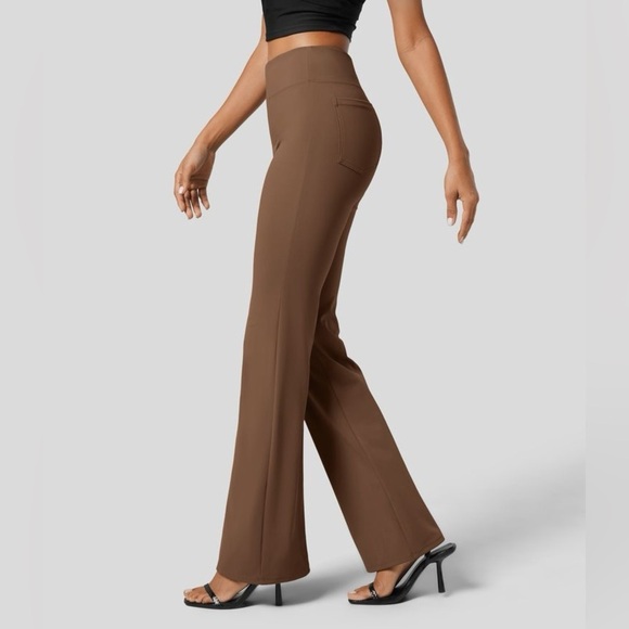 Halara Flex™ High Waisted Back Side Pocket Slight Flare Work Pants - Picture 2 of 5